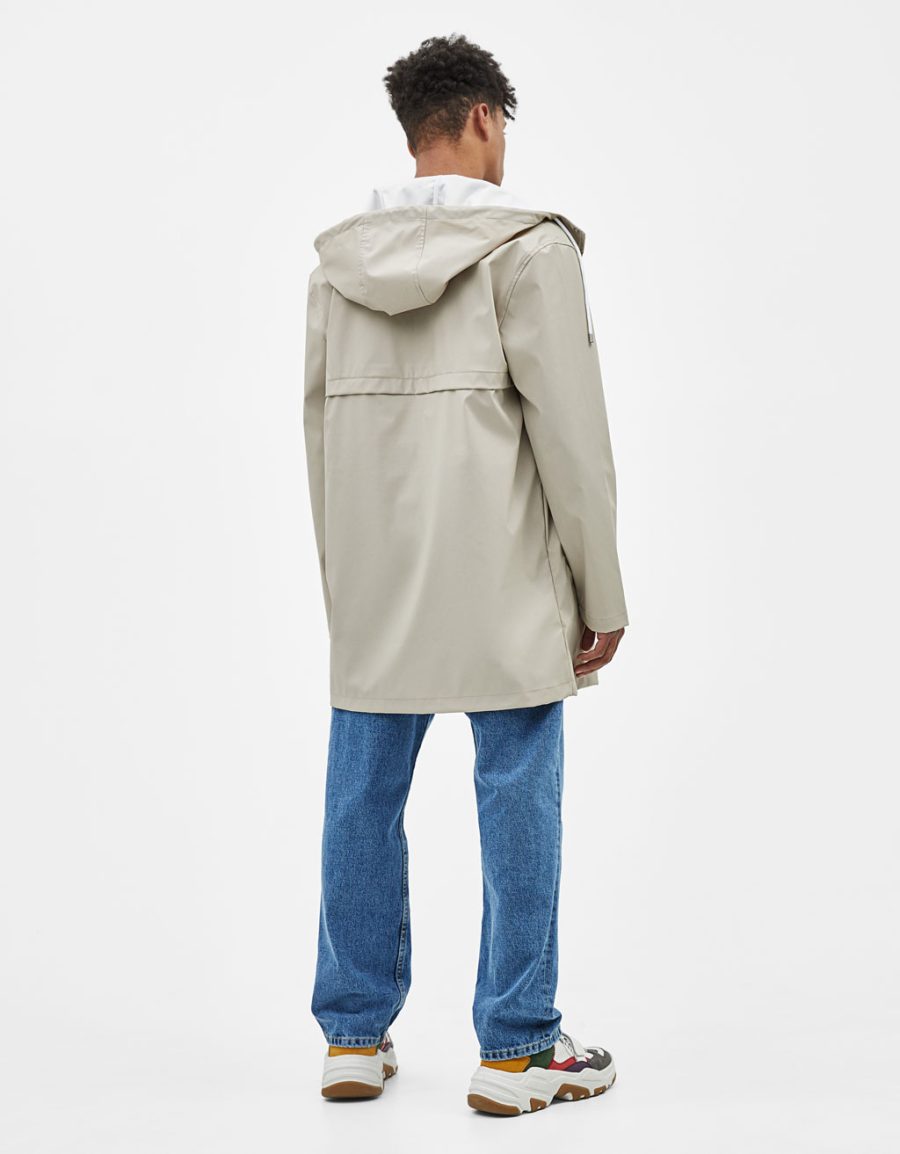 Raincoat with slogan print - Hình ảnh 2