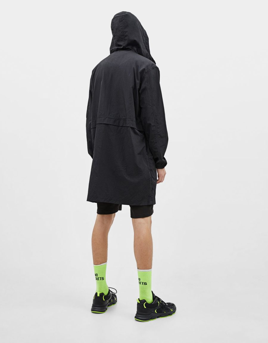 Hooded nylon parka - Hình ảnh 2