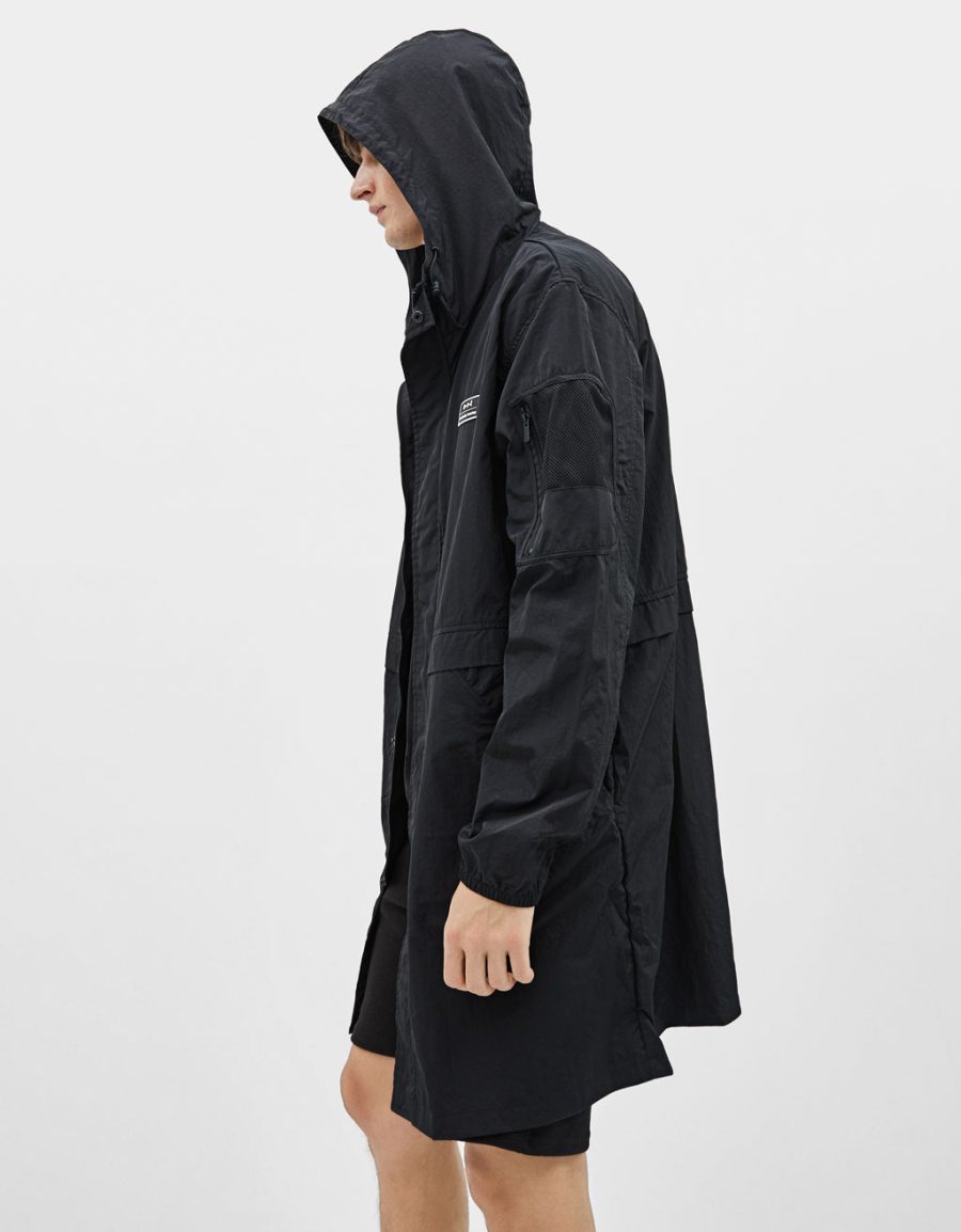 Hooded nylon parka - Hình ảnh 4
