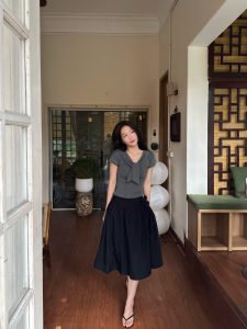 Ribbon Top x Ivy Skirt - LINHDINH Studio