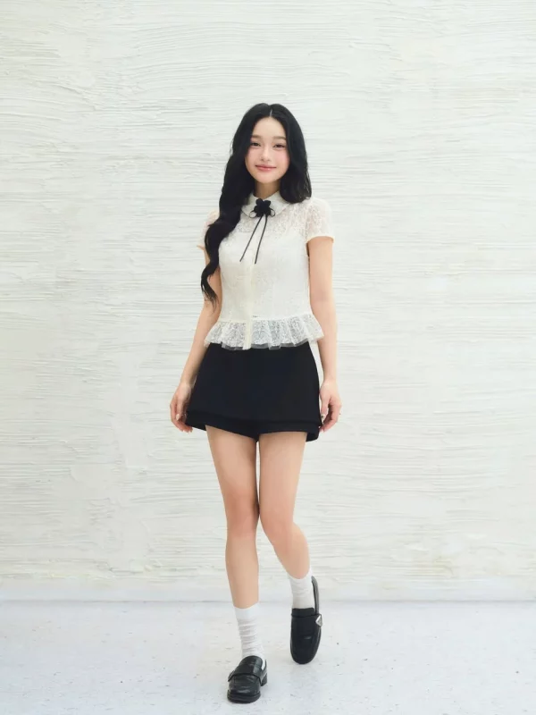 Lily Top áo ren peplum nữ LINHDINH Studio ảnh 3