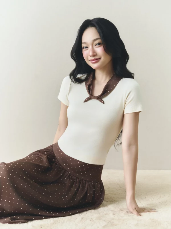 Nora Top LINHDINH Studio form ôm nhẹ tôn dáng