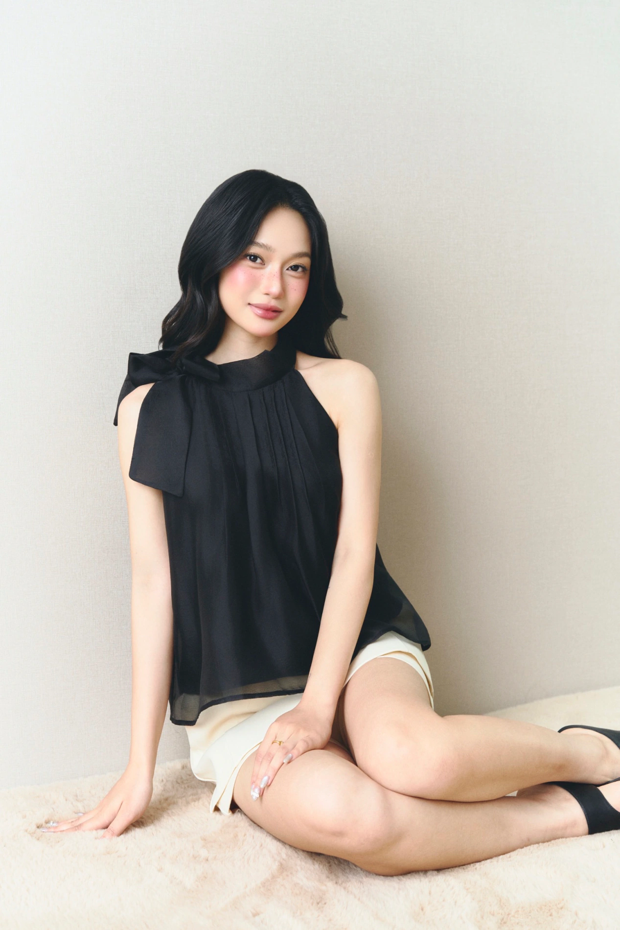 Áo yếm nơ nữ Soleil Bow Halter LINHDINH Studio
