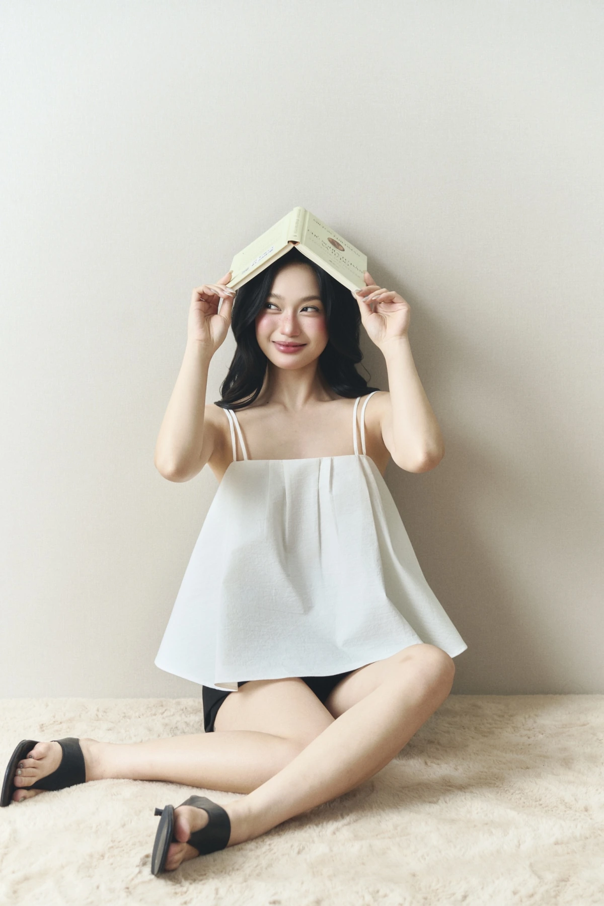 Soleil Cami Top trắng LINHDINH Studio